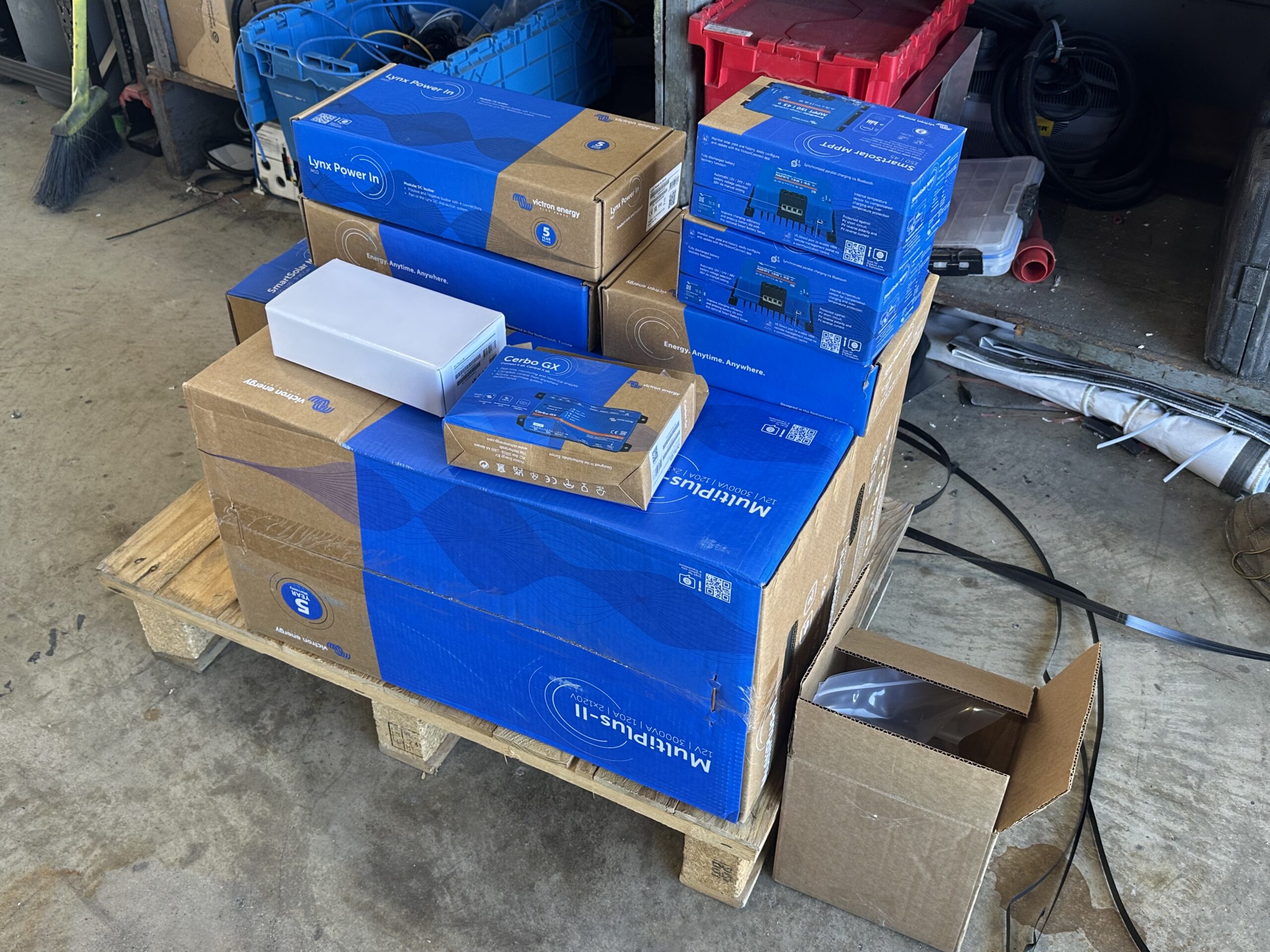 Victron Energy components and parts for RV solar installation