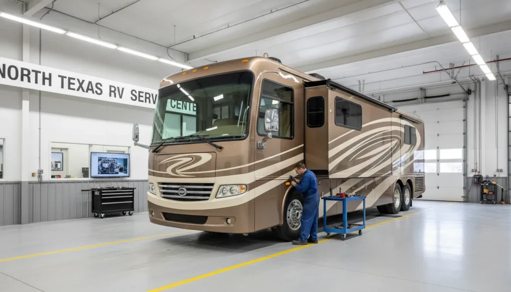 Class A diesel motorhome chassis inspection for maintenance schedule