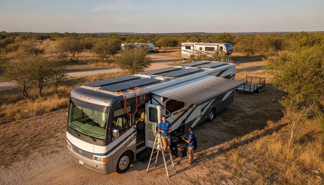 RV roof and solar service for Frisco, TX RV owners